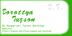 dorottya tuzson business card